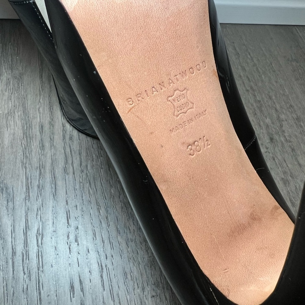 Brian Atwood Classic Black Heels - Picture 4 of 8